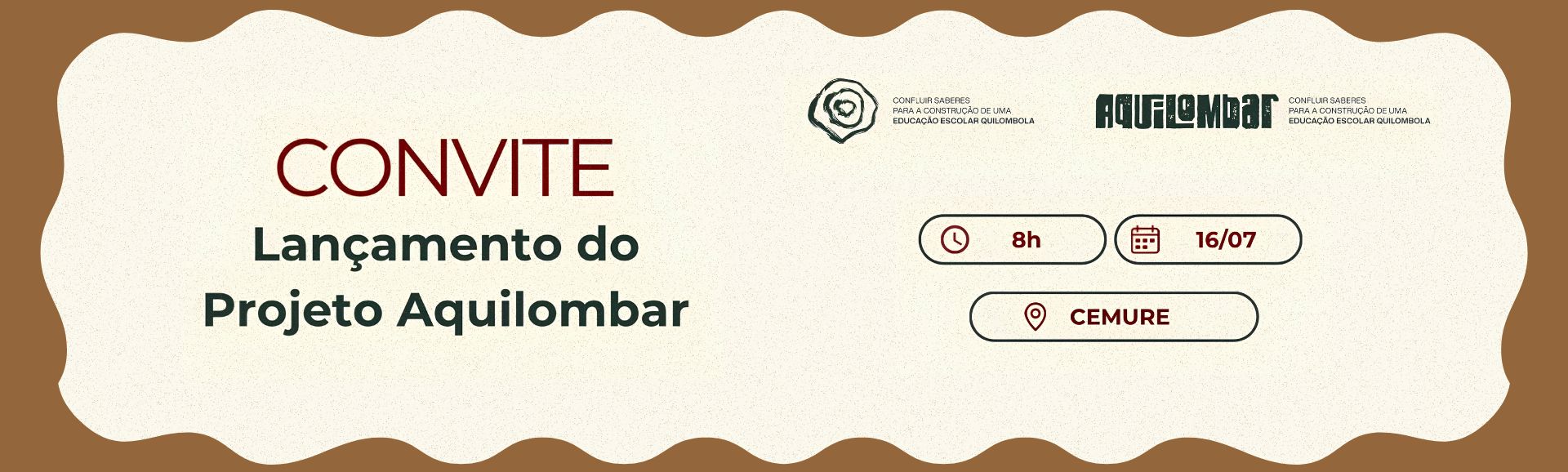 Lançamento do Projeto Aquilombar – Curso de Formação em Educação Escolar Quilombola